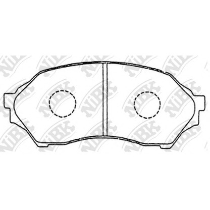 Photo Brake Pad Set, disc brake NiBK PN5425