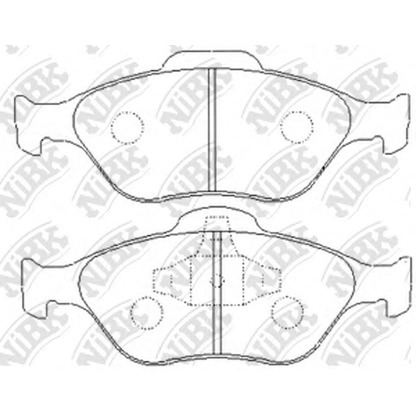 Foto Kit pastiglie freno, Freno a disco NiBK PN5495