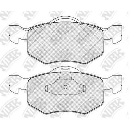 Foto Bremsbelagsatz, Scheibenbremse NiBK PN5805