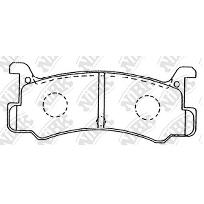 Photo Brake Pad Set, disc brake NiBK PN6353