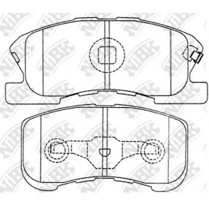 Photo Brake Pad Set, disc brake NiBK PN6427