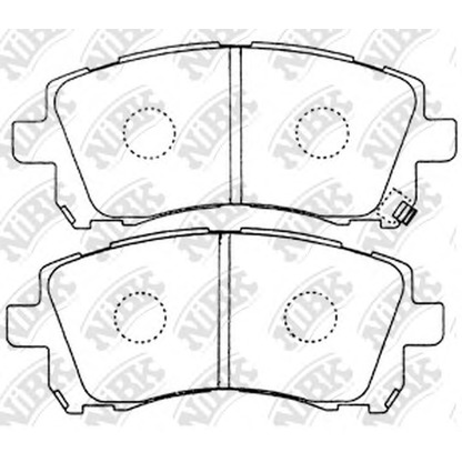 Foto Juego de pastillas de freno NiBK PN7390