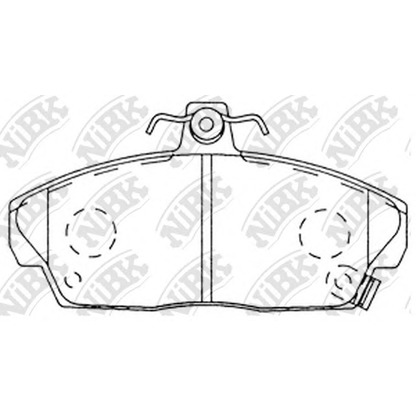 Photo Brake Pad Set, disc brake NiBK PN8103