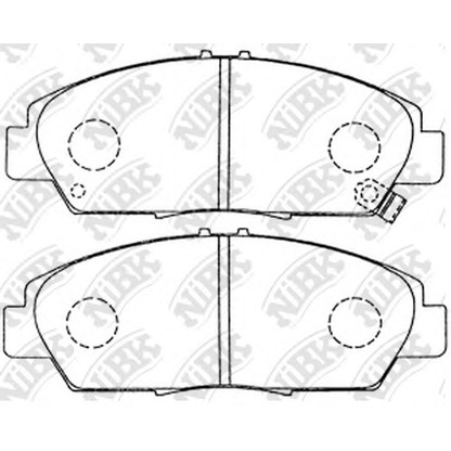 Фото Комплект тормозных колодок, дисковый тормоз NiBK PN8293