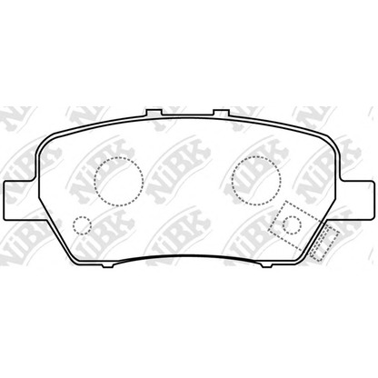 Foto Bremsbelagsatz, Scheibenbremse NiBK PN8506