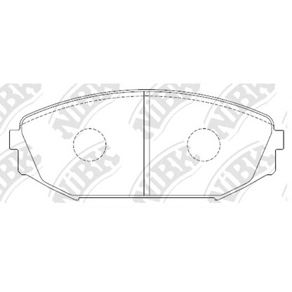 Photo Brake Pad Set, disc brake NiBK PN8805