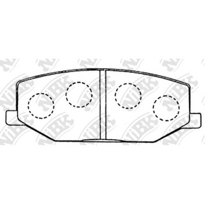 Foto Juego de pastillas de freno NiBK PN9118