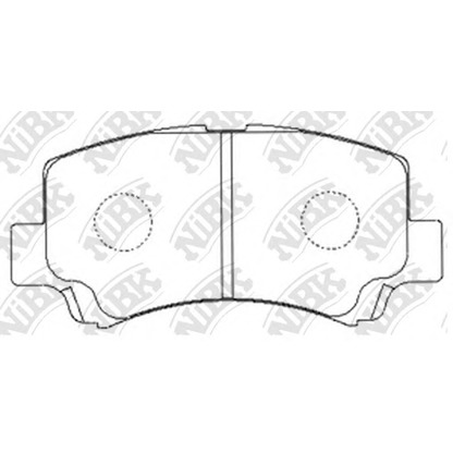 Photo Brake Pad Set, disc brake NiBK PN9406