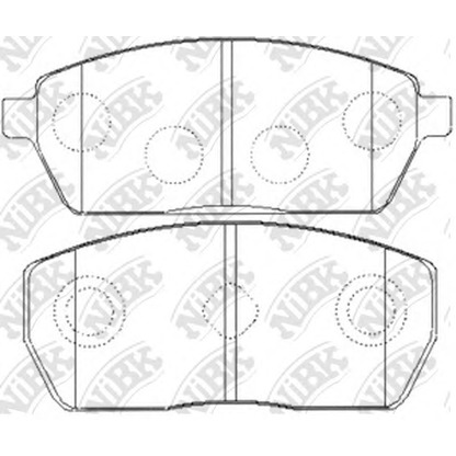 Foto Juego de pastillas de freno NiBK PN9408