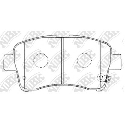 Фото Комплект тормозных колодок, дисковый тормоз NiBK PN9461