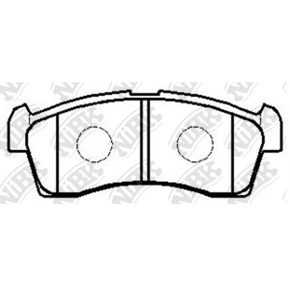 Photo Brake Pad Set, disc brake NiBK PN9523