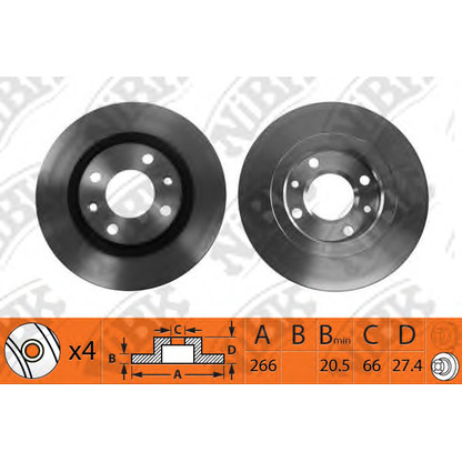 Photo Brake Disc NiBK RN1004