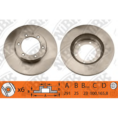 Photo Brake Disc NiBK RN1056