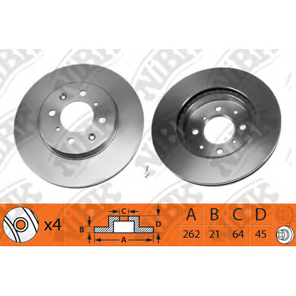 Photo Disque de frein NiBK RN1089