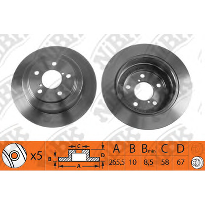 Photo Disque de frein NiBK RN1092