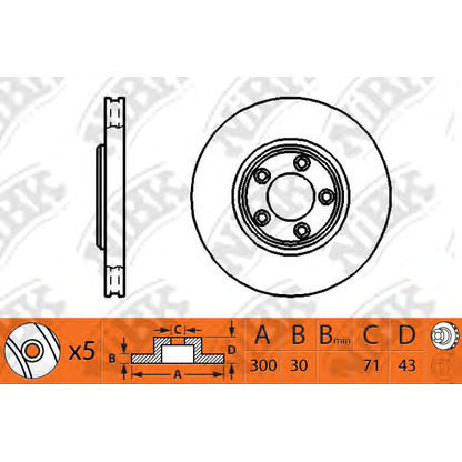 Photo Brake Disc NiBK RN1123