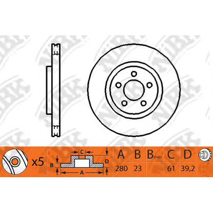 Photo Brake Disc NiBK RN1156