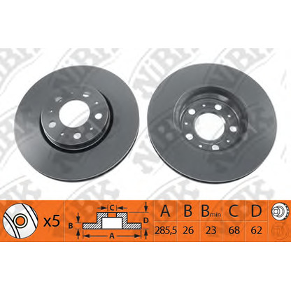 Photo Brake Disc NiBK RN1167