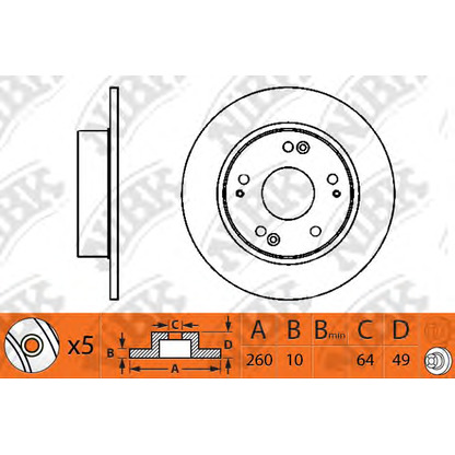 Photo Brake Disc NiBK RN1203