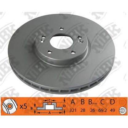 Photo Brake Disc NiBK RN1349