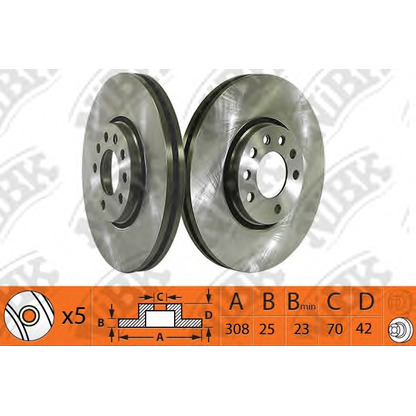 Photo Brake Disc NiBK RN1392