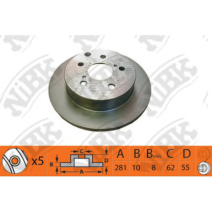 Photo Brake Disc NiBK RN1433