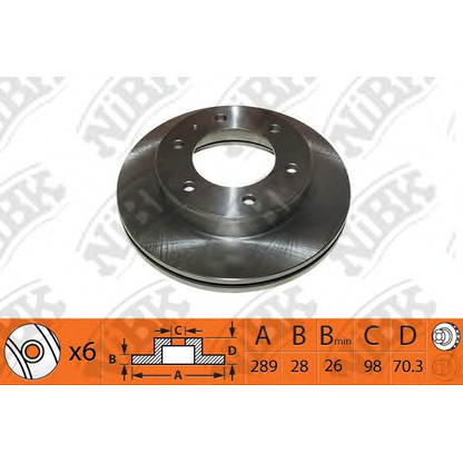 Photo Brake Disc NiBK RN1465