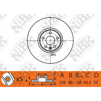 Photo Brake Disc NiBK RN1505