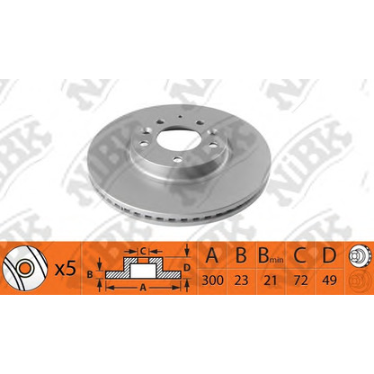 Photo Brake Disc NiBK RN1515