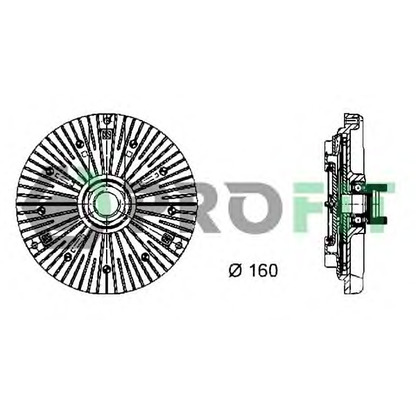 Photo Embrayage, ventilateur de radiateur PROFIT 17202012