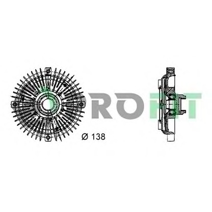 Zdjęcie Sprzęgło, wentylator chłodzenia PROFIT 17202013