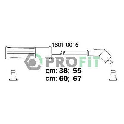 Фото Комплект проводов зажигания PROFIT 18010016