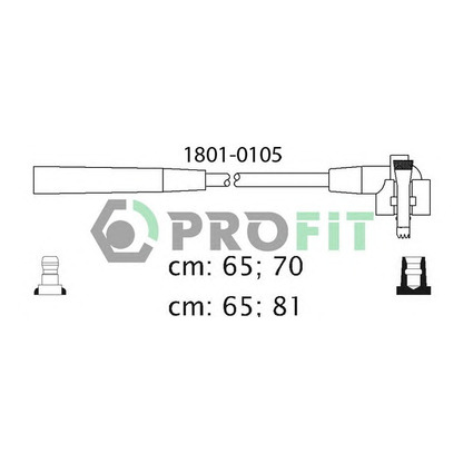 Фото Комплект проводов зажигания PROFIT 18010105