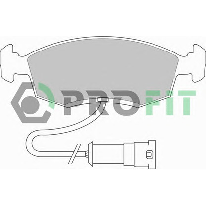 Photo Brake Pad Set, disc brake PROFIT 50000276