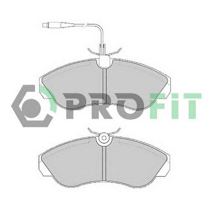 Photo Brake Pad Set, disc brake PROFIT 50000968