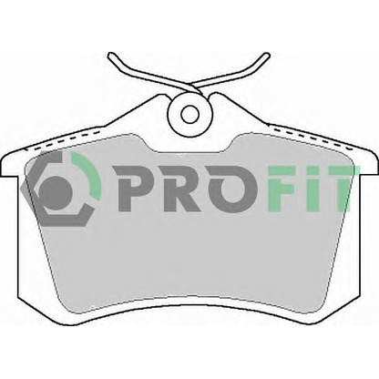 Photo Brake Pad Set, disc brake PROFIT 50001083