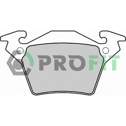 Photo Brake Pad Set, disc brake PROFIT 50001305