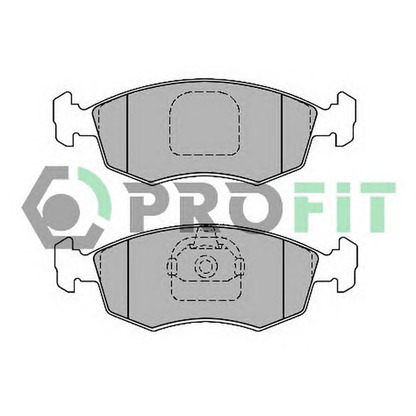 Фото Комплект тормозных колодок, дисковый тормоз PROFIT 50001376C