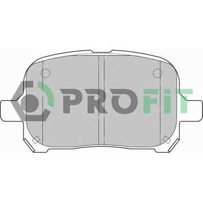 Photo Brake Pad Set, disc brake PROFIT 50001437