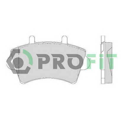 Photo Brake Pad Set, disc brake PROFIT 50001452