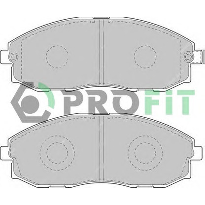 Photo Brake Pad Set, disc brake PROFIT 50001498