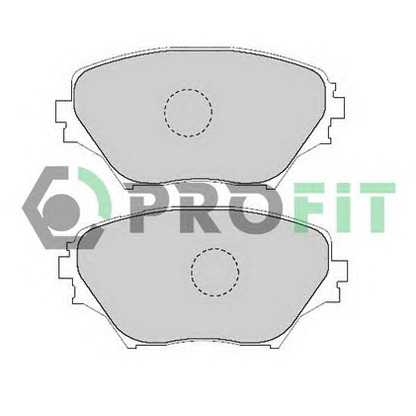 Фото Комплект тормозных колодок, дисковый тормоз PROFIT 50001514