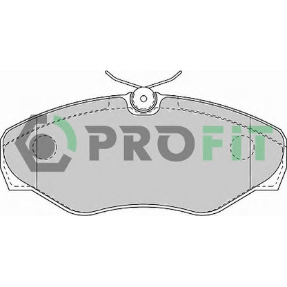 Photo Kit de plaquettes de frein, frein à disque PROFIT 50001515