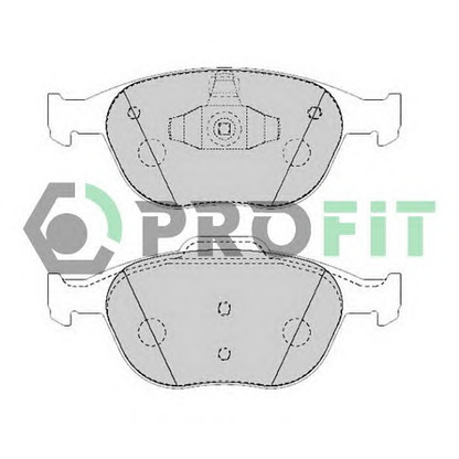 Фото Комплект тормозных колодок, дисковый тормоз PROFIT 50001568C