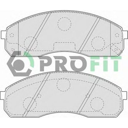 Photo Brake Pad Set, disc brake PROFIT 50001595
