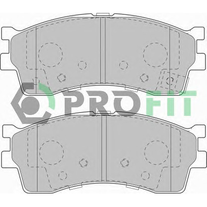 Photo Kit de plaquettes de frein, frein à disque PROFIT 50001602