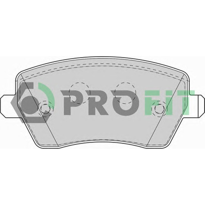 Photo Brake Pad Set, disc brake PROFIT 50001617