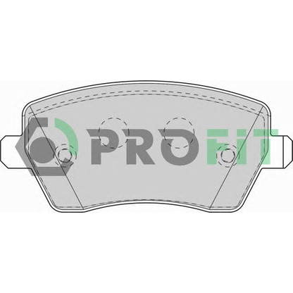 Фото Комплект тормозных колодок, дисковый тормоз PROFIT 50001617C