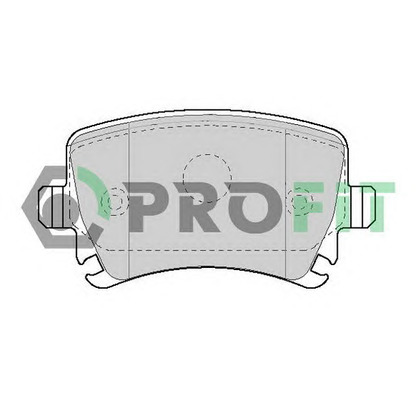 Photo Brake Pad Set, disc brake PROFIT 50001636