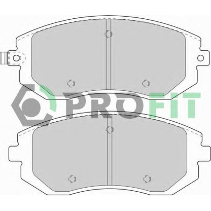 Фото Комплект тормозных колодок, дисковый тормоз PROFIT 50001639